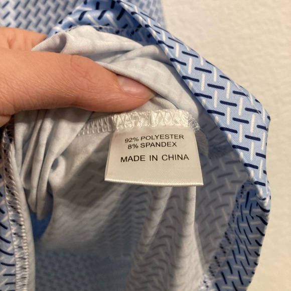 Men’s SPF Blue/Orange Zip-Up - Picture 4 of 6